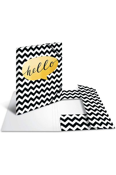 STOREMAX Starry Hello Printed A4 Size Elastic File 646268