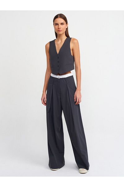 Dilvin 71258 Contrast Boxer Pants-Grey