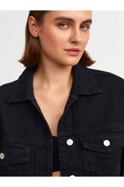 Dilvin 65353 Oversize Denim Mont-siyah