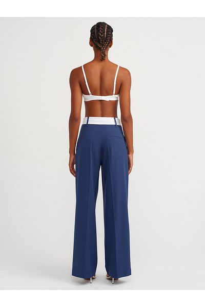 Dilvin 71532 Kontras Indigo Fit Trousers - Custom Made Waisted