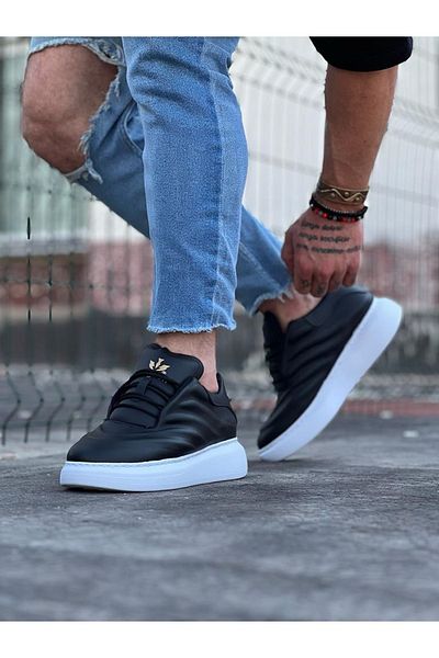 RUBY BOUTİQUE Black Skin Men's Casual Shoes