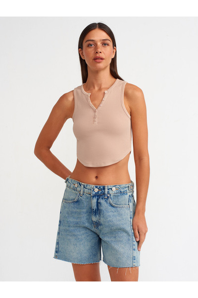 Dilvin 20844 Model - Beige Ball with Washing Effect