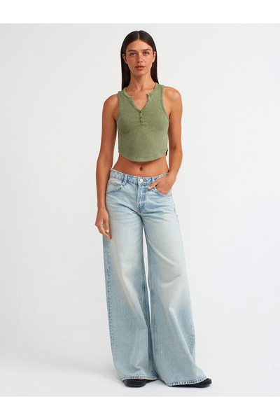 Dilvin 20844 Model - Ball with Washing Effect - Green Color