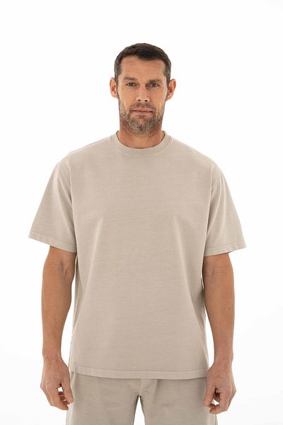 Arma Ανδρικό φούτερ σε γκρι Oversize κοντό μανίκι με λαιμόκοψη Y 25344376401