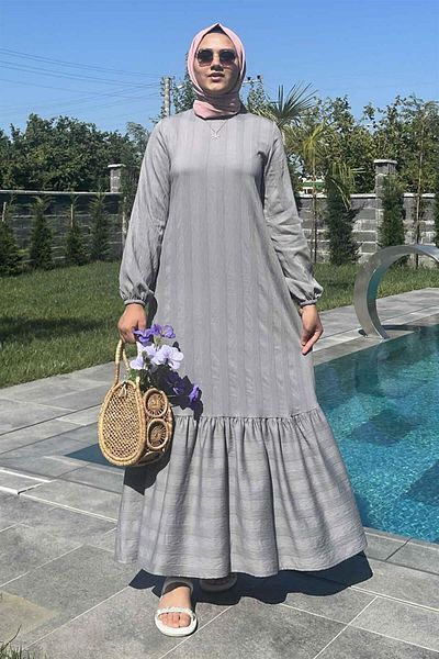 Rabia Şamlı Φόρεμα Seda Grey