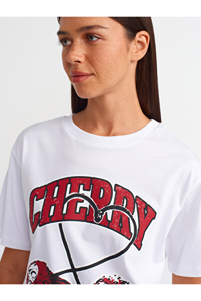 Dilvin 31065 Μοντέλο Λευκό T-shirt - Boxer Detailed