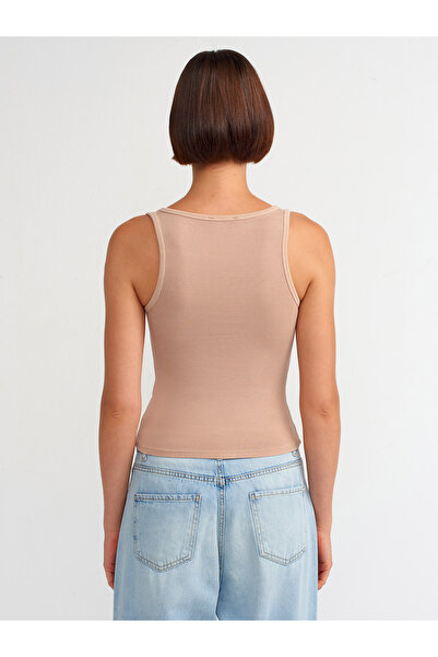 Dilvin 20840 Beige Athlete - With Washing Effect and Button