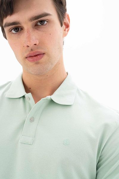 Arma Ανδρικό μπλουζάκι με πράσινο γιακά Polo Y 25374866801