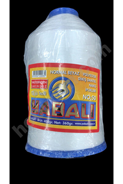 Yabalı 50 br. 400 gr poliesterska nit - normalna bela