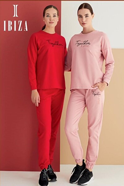 IBIZA 7921 Жіночий 2-х частинний спортивний комплект, цегляний