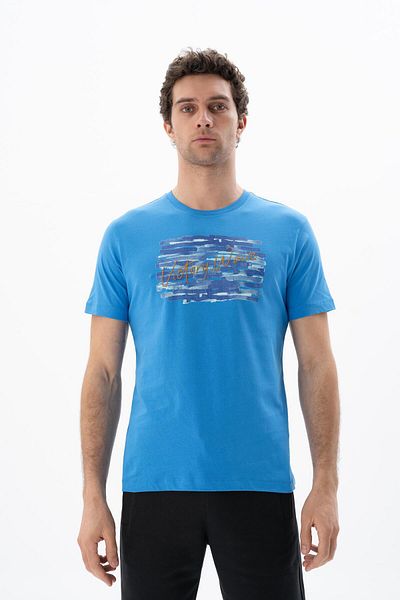 Arma Tricou albastru pentru bărbați, cu croială normală, cu gâtul turn, Y 25344403001