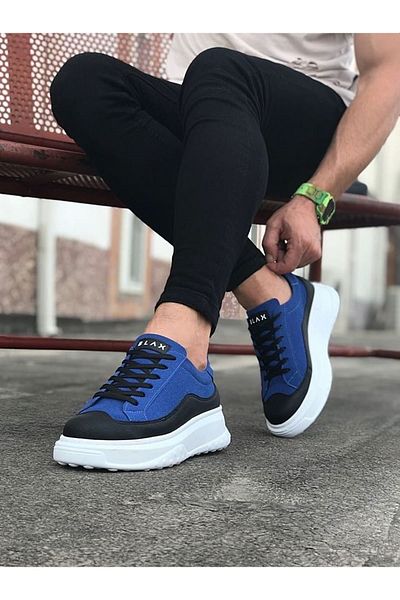 kapsulavm Black Blue Men's Shoes