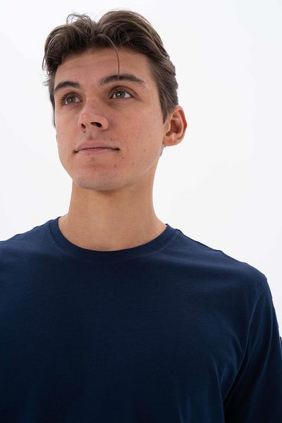 Arma Ανδρικό μπλουζάκι Navy Blue Regular Fit Crew Neck Y 25344404701
