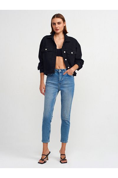 Dilvin 71682 Model - Relaxed Fit Denim Trousers