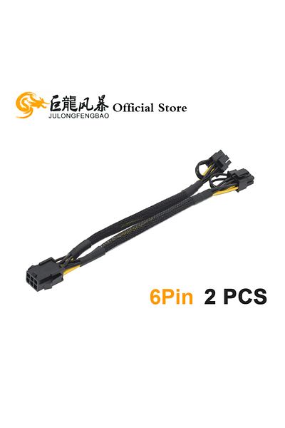Choice 6PIN Plus-2 JULONGFENGBAO 1/2 PCS 6Pin 8Pin PCI Express to Dual PCIE 8 (6+2)Pin Power Cable Graphics