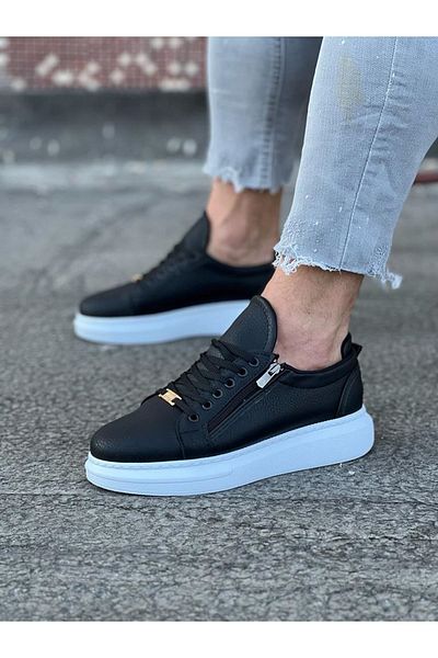 deryame Black Men's Casual Shoes