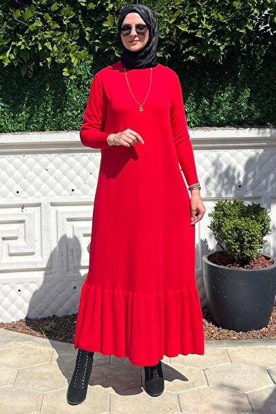 Rabia Şamlı Red Knitwear Dream Dress