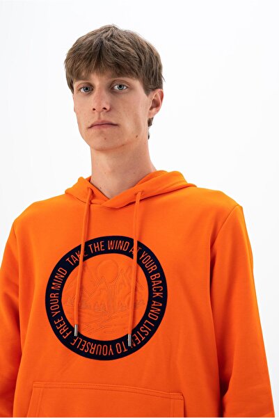 Arma Чоловічий помаранчевий світшот з капюшоном і кишенями K26254925901