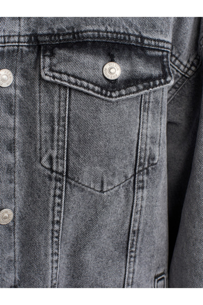 Dilvin 65352 Oversize Uzun Kot Mont-Antrasit