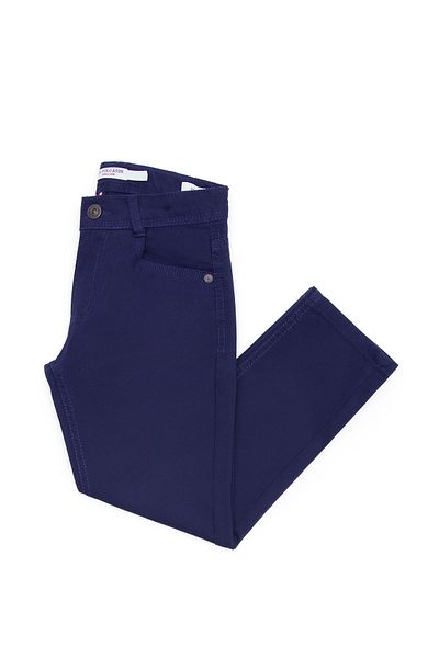 U.S. Polo Assn. Boy's Navy Blue Canvas Pants 50263986 -Vr033
