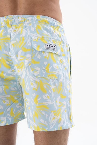 Arma Ανδρικό γκρι κανονική εφαρμογή πολύχρωμο μαγιό Σορτς μπάνιου Y 25525278001
