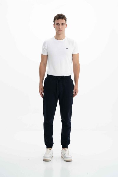 Arma Ανδρικό Navy Blue Regular Fit Basic 3 νημάτων ανυψωμένο στενό πόδι ελαστικό φούτερ K 26174680001