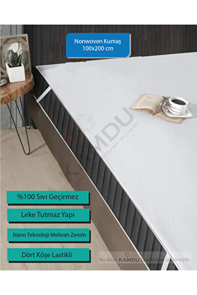 HepsibiGüzel Tek Kişilik Yatak Koruyucu Alez [100x200cm]4Köşe Lastikli, Sıvı Geçirmez, Hasta Alezi, Çocuk Alezii