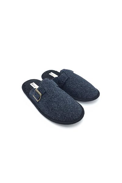 shoemio Ανδρικές παντόφλες για το σπίτι Rodin Dark Navy Blue