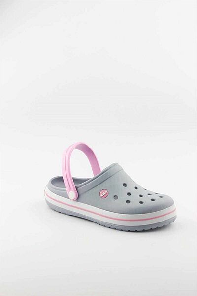 Akınal Bella Unisex Sabo Slippers - Ice Gray-Pink Hospital Slippers