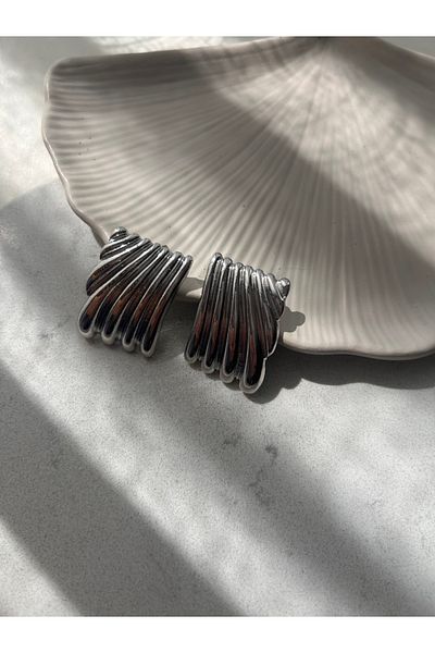 Doğaltaş Masalları Steel Earrings