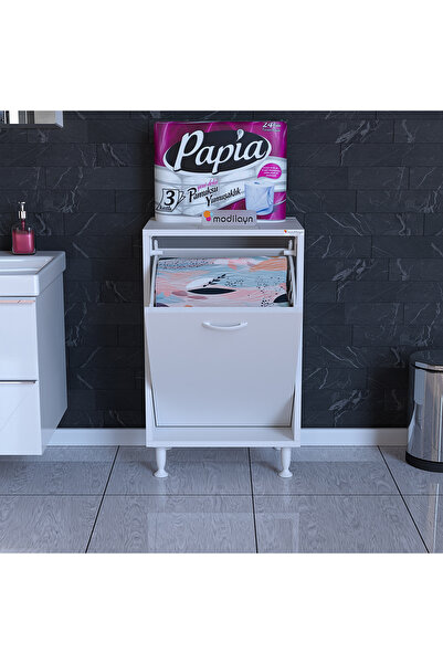 Modilayn SÖKE 50 x 75 x 32,5 cm Çamaşır Hazneli Çok Amaçlı Banyo Dolabı