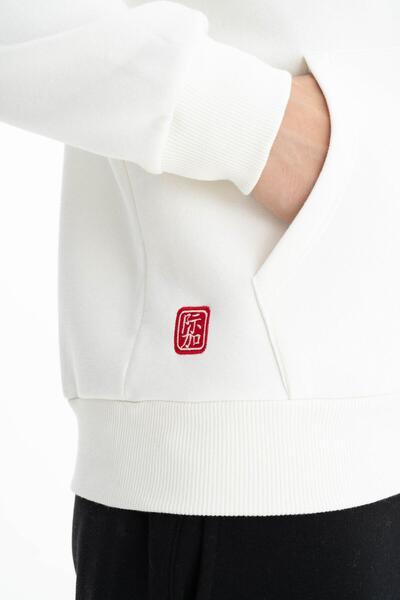 Arma Чоловічий базовий світло-бежевий регулярного крою худі зі кенгуру-подібними кишенями K26254625901