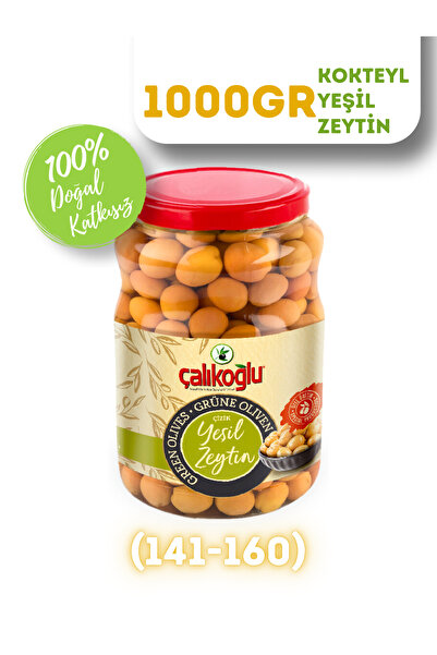 Doğal Kokteyl Yeşil Zeytin 1 Kg (141-160)