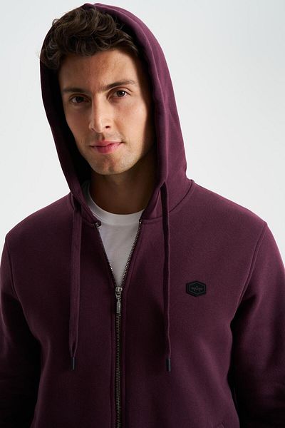 Arma Men's Large Size 3 Thread Hooded Sweatshirt - Full Zip Pocket K 26324801101
