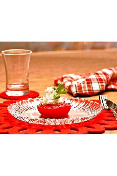 Paşabahçe Aurora Set of 6 Cake Plates