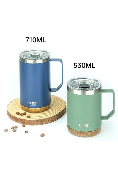 Tyeso Venus Mug Vakumlu Paslanmaz Çelik Termal Kapaklı 530ml Mor