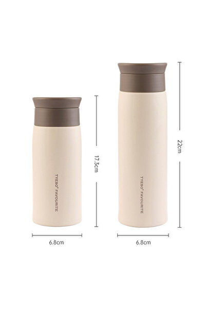 Tyeso Grace Vacuum Leak Proof Tea Brewing and Beverage Thermos 350ml Orange