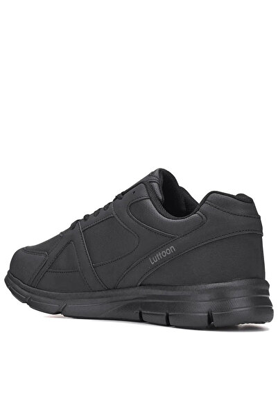 Lutton Unisex Büyük Numara 36-44 Siyah Extra Hafif Comfort Spor Ayakkab