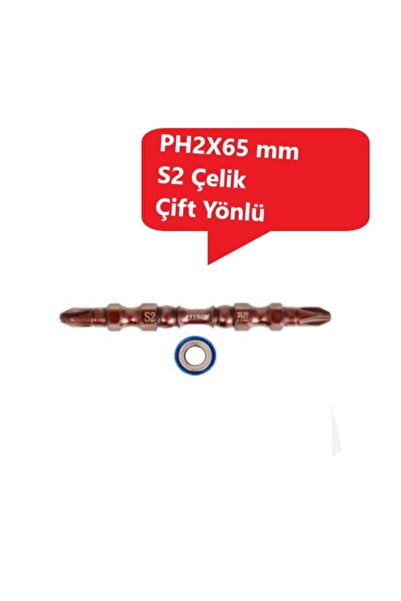Master Tyson PH2X65 mm S2 Çeliği çift Yönlü Mıknatıs Uçlu Bits Uç (1 Adet)