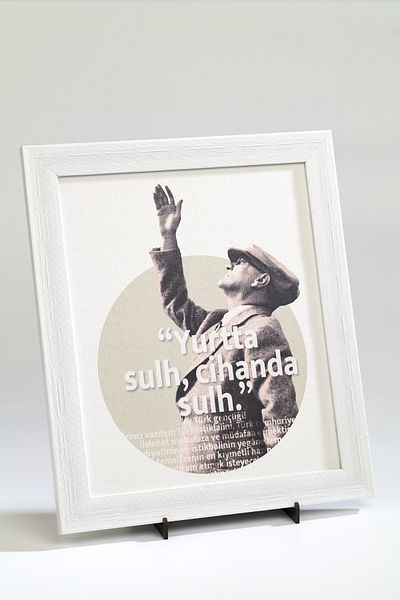 Anadolia Atatürk Peace in the Homeland Peace in the World Tabletop Table