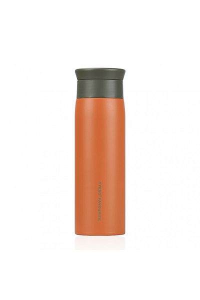 Tyeso Grace Vacuumed Leakproof Tea Brewing and Beverage Thermos 500ml Orange