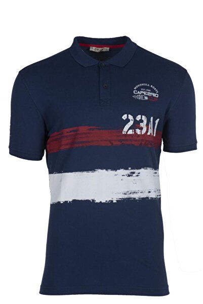 Arma تي شيرت رجالي بياقة بولو نيلي Y9tyo7979