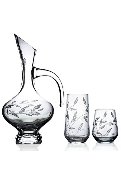 DECOCIA Kazaan 25 Parça Bardak Seti Bosna Karaflı Sürgün Desenli