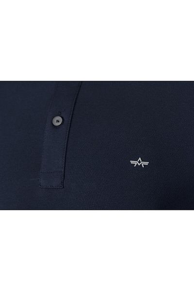 Arma Ανδρικό μπλουζάκι μπλε Basic Slim Fit Polo Neck Y9tyo7992