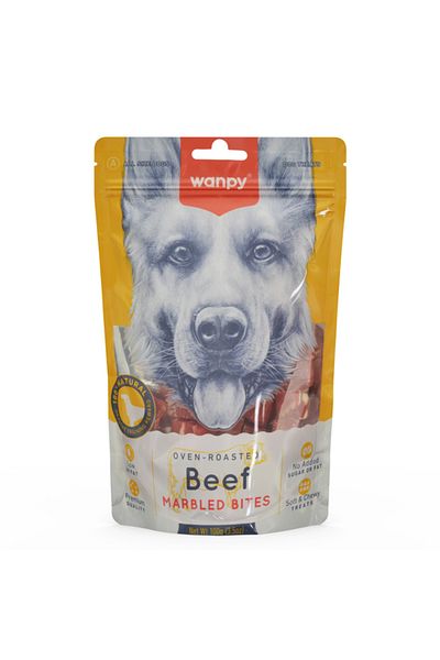Wanpy Oven Roasted Gerçek Biftek Dilim Yumuşak Köpek Ödülü 100 Gr