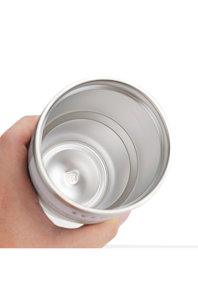 Tyeso Tripletask Thermos Vacuum Stainless Steel Straw 600ml White