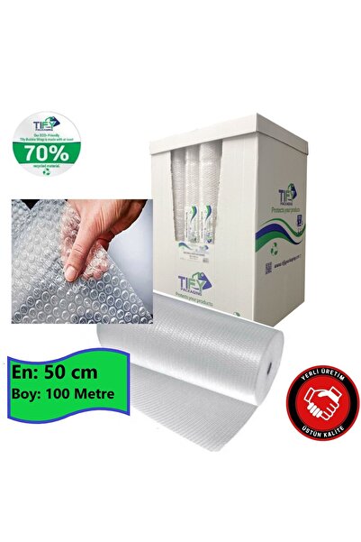 tify Balonlu Naylon 50Cm X 100Mt (En: 50 cm, Boy: 100mt.) Üç Katlı Eşya Korum...