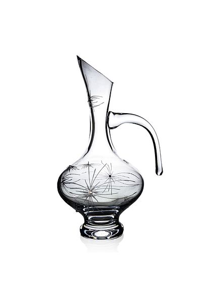 DECOCIA Pudgy 25 Piece Glass Dowry Set with Bosnian Carafe and Mira Pattern