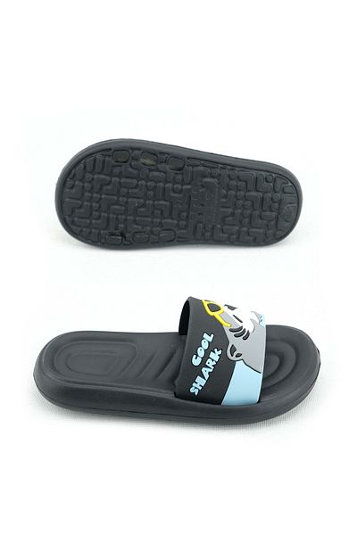 GEZER Παντόφλες για αγόρι Dogfish Black 15537