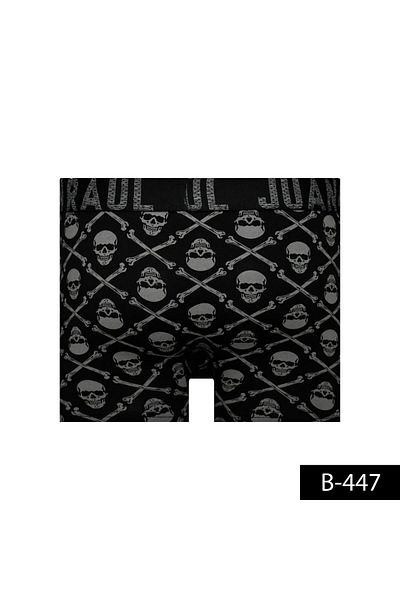 Juan Raul ΣΧΕΔΙΑΣΜΕΝΟ BOXER - SKULL / ΓΚΡΙ